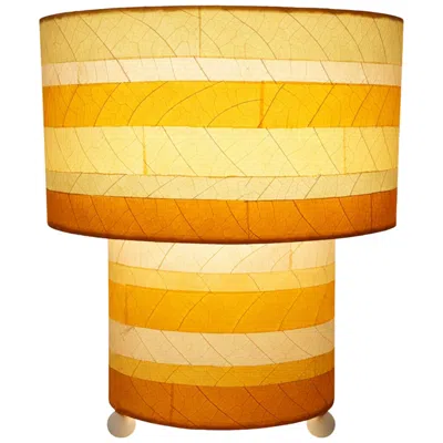 Eangee Home Design Striped Mushroom Table Lamp Orange