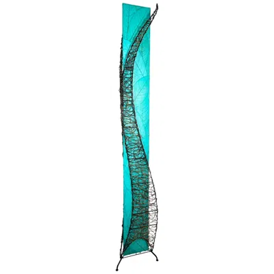 Eangee Home Design Wings 72 In Sea Blue 4 Light Floor Lamp