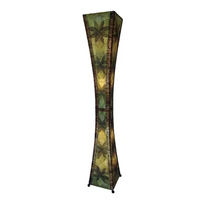 Eangee Hour Glass Green Giant Tower Floor Lamp