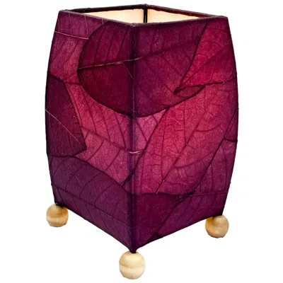 Eangee Mini Square Cocoa Leaf Lamp Purple