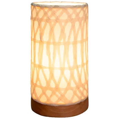 Eangee Paper Cylinder 9"h Arches Uplight Accent Table Lamp