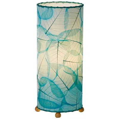 Eangee Sea Blue 17" High Uplight Handcrafted Accent Table Lamp