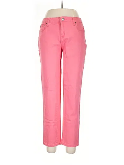 Pre-owned Earl Jean Casual Pants In Pink
