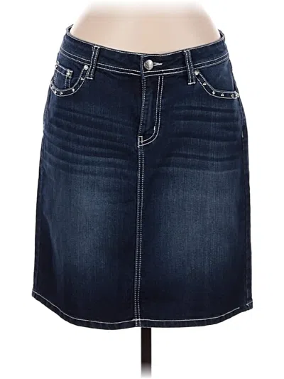 Pre-owned Earl Jean Denim Skirt In Blue