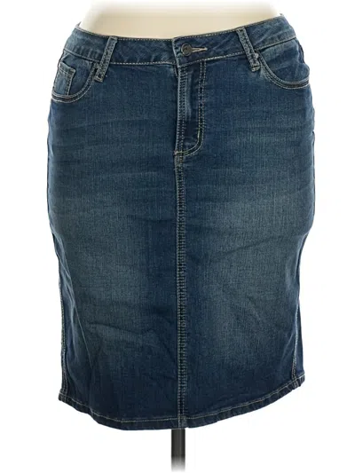 Pre-owned Earl Jean Denim Skirt In Blue