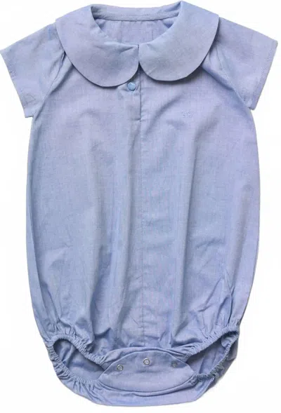 Early Sunday Kids' Boy's Bobby Bubble Romper In Summer Sky In Blue