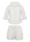 Early Sunday Iris Blouse And Shorts Set Ivory