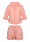 Early Sunday Iris Blouse And Shorts Set Strawberry