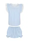 Early Sunday Vicky Baby Dress And Bloomer Blue