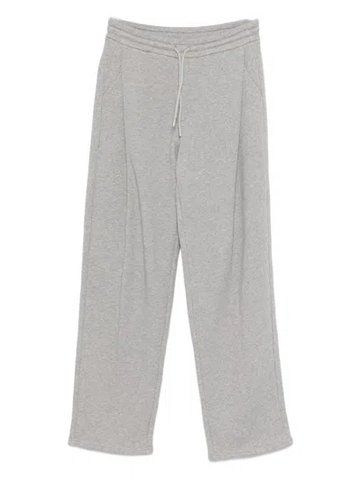 E.armani Exclusive Pre Cotton Sweatpants In Gray