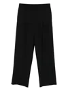 E.armani Exclusive Pre Wool Trousers In Black