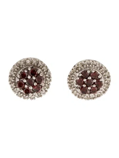 Pre-owned Earrings 10k 1.04ctw Diamond Stud  In Multi