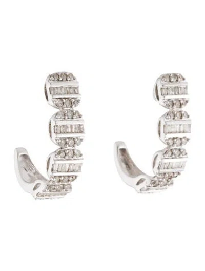 Pre-owned Earrings 10k 1.45ctw Diamond Drop  In Multi