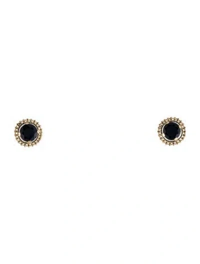 Pre-owned Earrings 10k 2.17ctw Sapphire Stud  In Multi