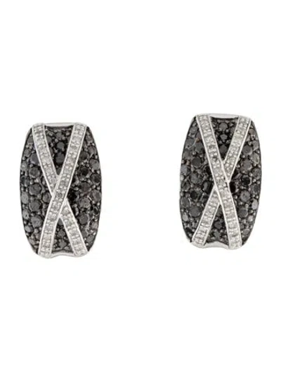 Pre-owned Earrings 10k 2.97ctw Diamond Earclips In Multi