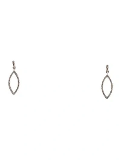 Pre-owned Earrings 10k Diamond Drop  In Multi