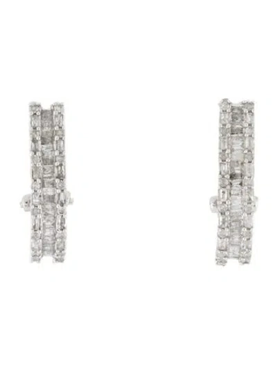 Pre-owned Earrings 10k Diamond Drop  In Multi