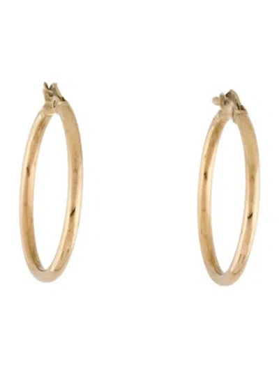 Pre-owned Earrings 10k Hoop  In Multi