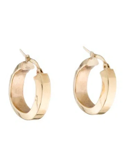 Pre-owned Earrings 10k Hoop  In Multi