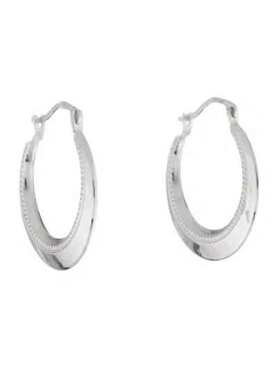 Pre-owned Earrings 10k Hoop  In Multi