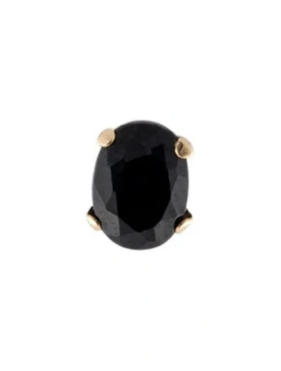 Pre-owned Earrings 10k Sapphire Single Stud Earring In Multi