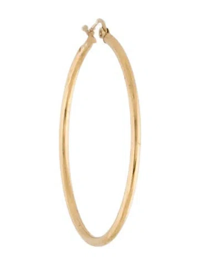 Pre-owned Earrings 10k Single Hoop Earring In Multi