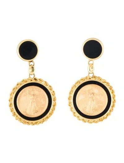 Pre-owned Earrings 1/2 Ounce Liberty Coin Clip-on  In Multi