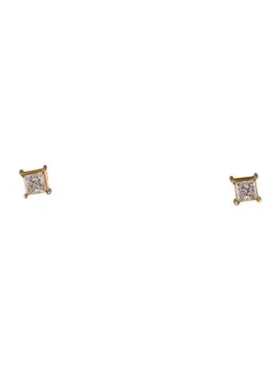 Pre-owned Earrings 1.30ctw Diamond Stud  In Multi