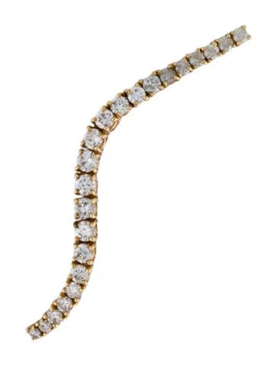 Pre-owned Earrings 1.37ctw Diamond Ear Climber In Multi