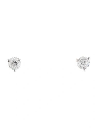 Pre-owned Earrings 14k 0.71ctw Diamond Stud  In Multi