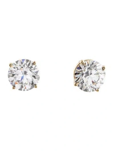 Pre-owned Earrings 14k 10.09ctw Lab-grown Diamond Stud  In Multi