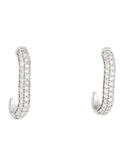 Pre-owned Earrings 14k 1.00ct Diamond J Joop  In Multi