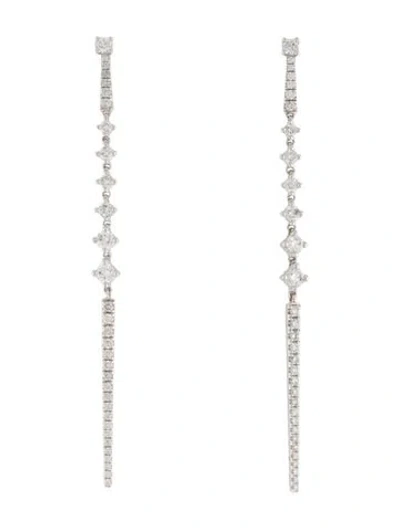 Pre-owned Earrings 14k 1.00ctw Diamond Drop  In Multi