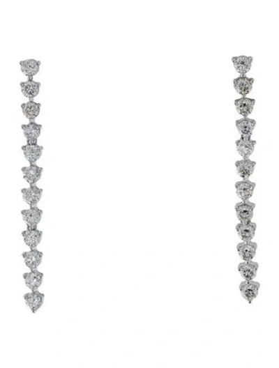 Pre-owned Earrings 14k 1.00ctw Diamond Drop  In Multi