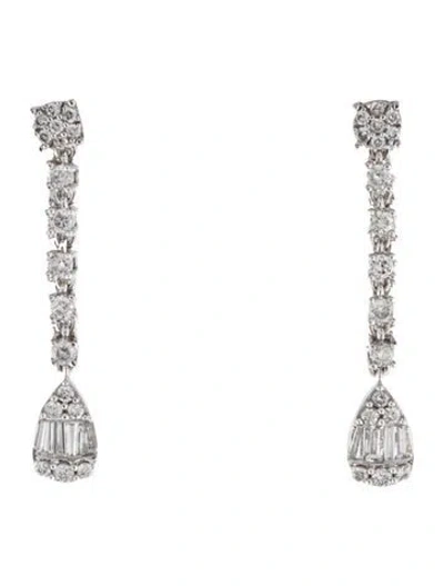 Pre-owned Earrings 14k 1.00ctw Diamond Inside-outside Drop  In Multi