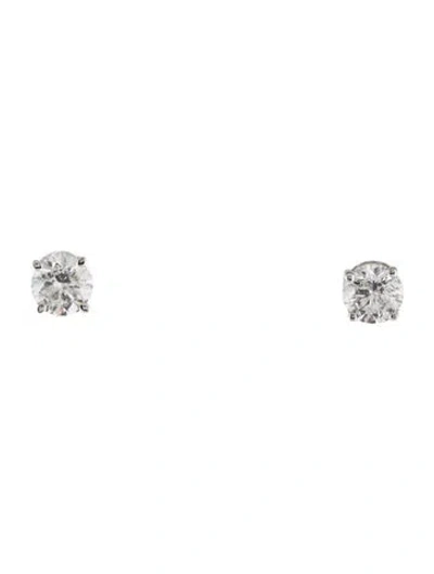 Pre-owned Earrings 14k 1.00ctw Diamond Stud  In Multi