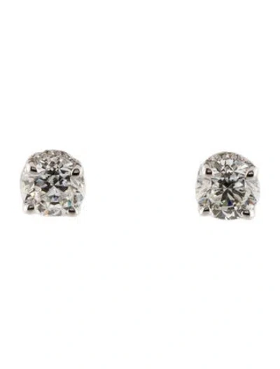 Pre-owned Earrings 14k 1.00ctw Diamond Stud  In Multi