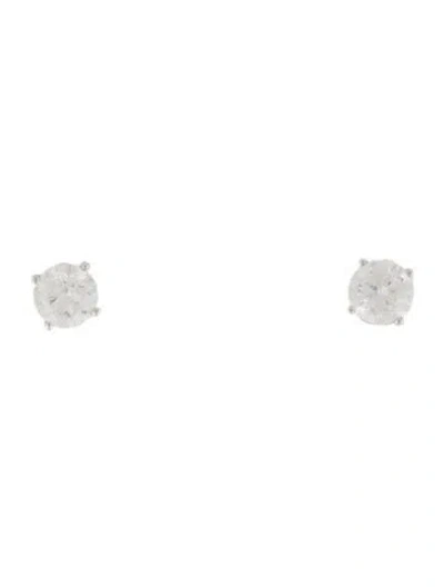Pre-owned Earrings 14k 1.00ctw Diamond Stud  In Multi