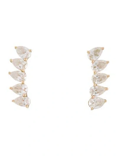 Pre-owned Earrings 14k 1.00ctw Diamond Stud  In Multi