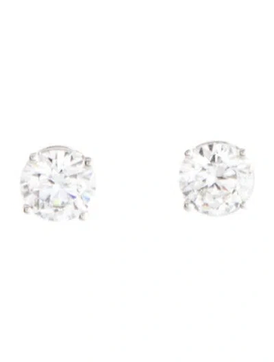 Pre-owned Earrings 14k 1.00ctw Lab-grown Diamond Soliatire Stud  In Multi