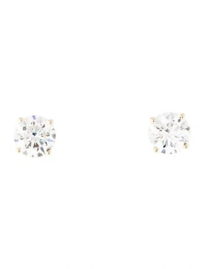 Pre-owned Earrings 14k 10.10ctw Lab-grown Diamond Stud  In Multi