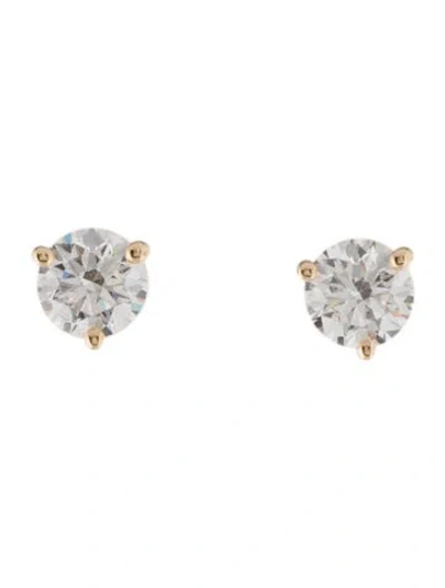 Pre-owned Earrings 14k 1.02ctw Lab-grown Diamond Stud  In Multi