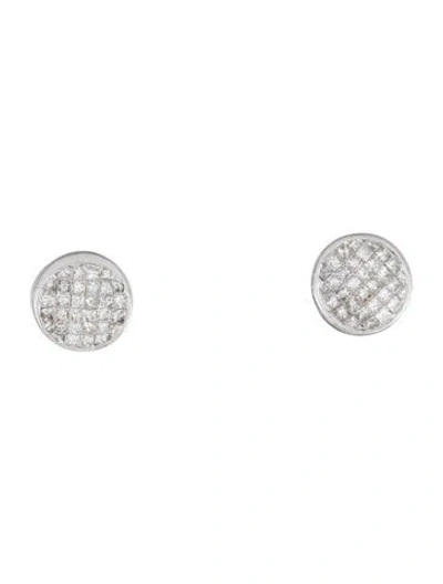 Pre-owned Earrings 14k 1.04ctw Diamond Round Stud  In Multi