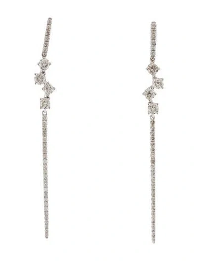 Pre-owned Earrings 14k 1.05ctw Diamond Drop  In Multi