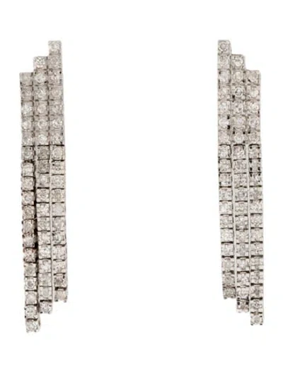 Pre-owned Earrings 14k 1.05ctw Diamond Drop  In Multi