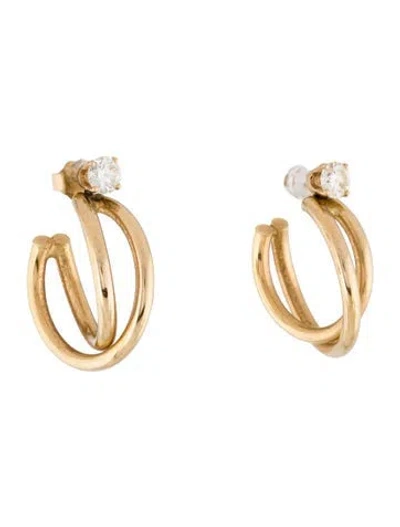 Pre-owned Earrings 14k 1.07ctw Diamond Stud  W/ 14k Earring Enhancers In Multi