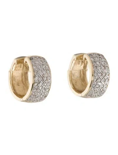 Pre-owned Earrings 14k 1.08ctw Diamond  In Multi
