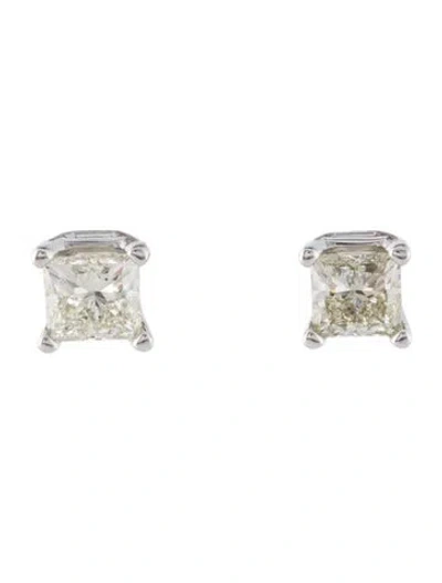 Pre-owned Earrings 14k 1.09ctw Lab-grown Diamond Stud  In Multi