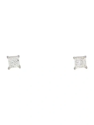 Pre-owned Earrings 14k 1.11ctw Diamond Stud  In Multi