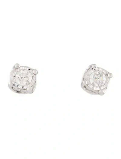 Pre-owned Earrings 14k 1.12ctw Diamond Stud  In Multi